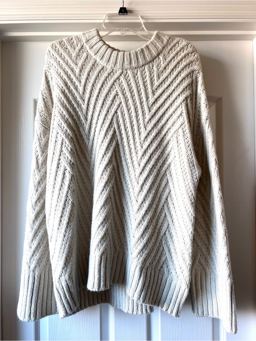 A New Day Cream Cable-Knit Sweater XXL